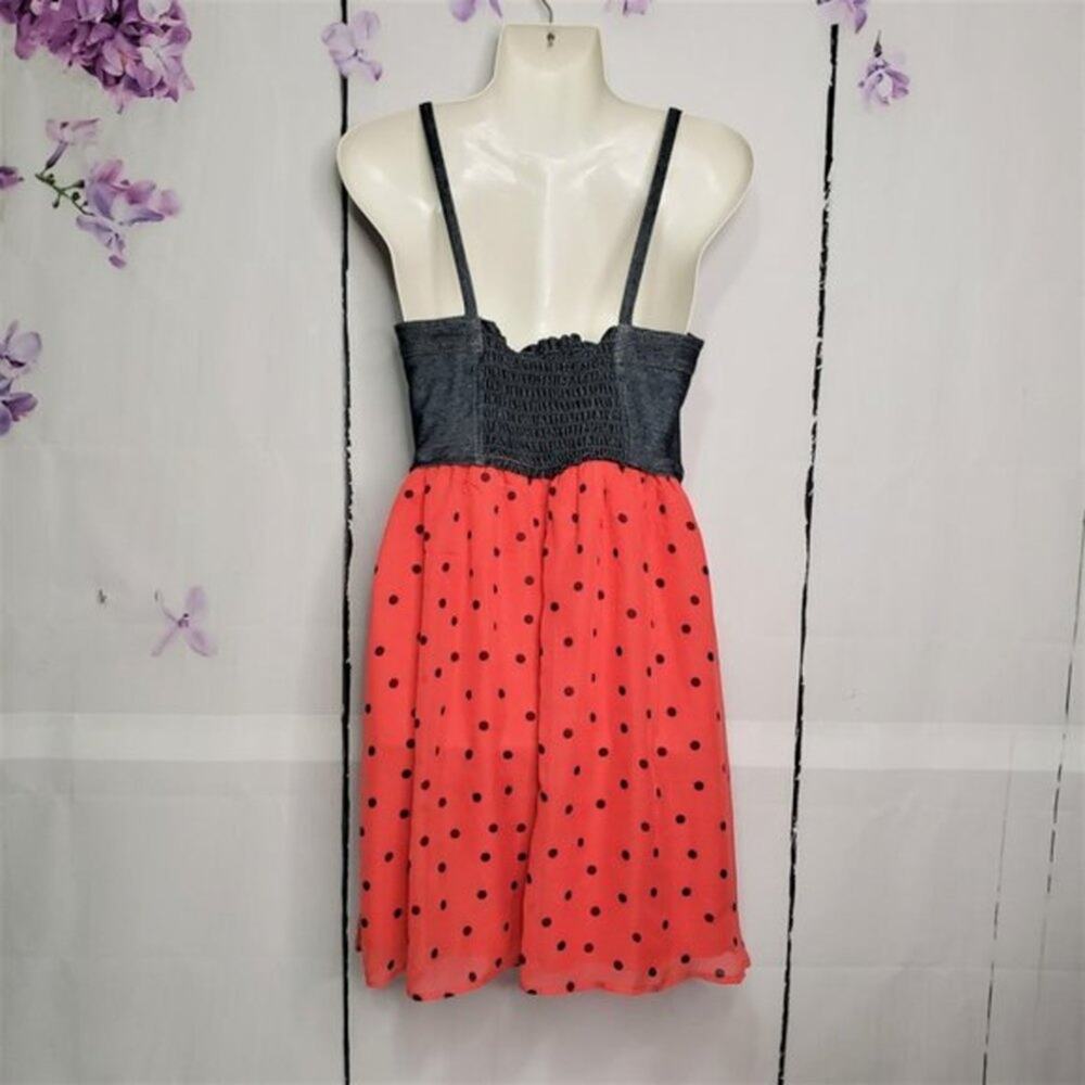 Live To Be Spoiled Polka Dot Spaghetti Strap Dress L - Picture 2 of 8